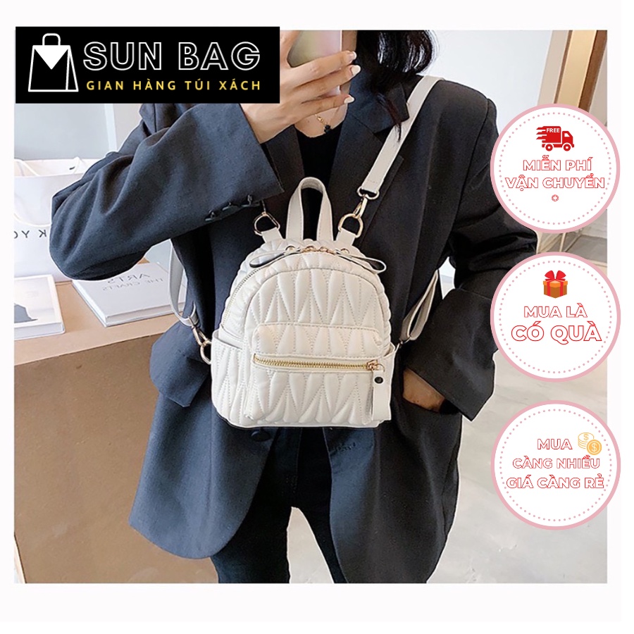 Balo Túi xách nữ đeo chéo, túi đi chơi, đi học, da cao cấp size 20cm SB188