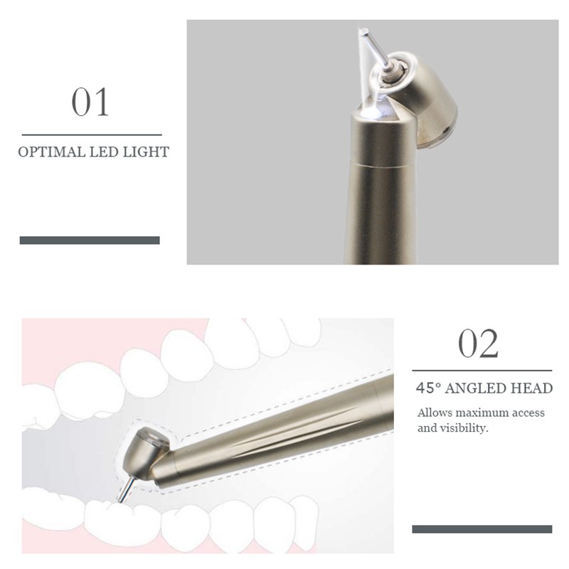 Dụng Cụ Nha Khoa Nút Nhấn 45 Độ Tốc Độ Cao Phù Hợp Với NSK 4 Lỗ