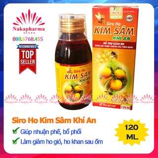 Siro ho Kim Sâm Khí An - Giúp bổ phổi, nhuận phế, giảm ho long đờm, làm dịu vùng hầu họng, giảm rát họng