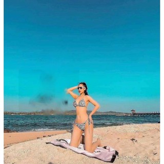 Bikini basic sọc ngựa vằn kèm ảnh thật và feedback
