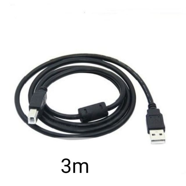 Dây Cáp USB Máy In 2.0 cao cấp 3m Màu Đen Chống Nhiễu