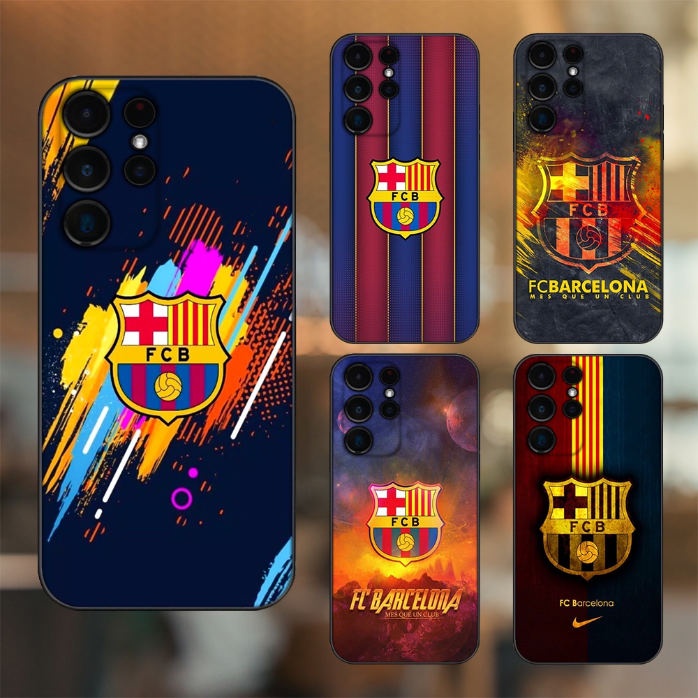 Ốp lưng Samsung S21 Ultra, S22 Ultra viền đen in hình Barcelona Barca
