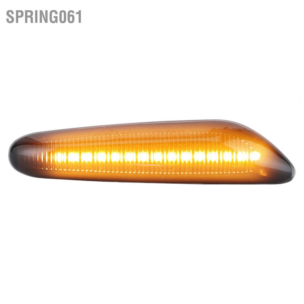 Spring061 Đèn tín hiệu rẽ Fender 3000K LED bên hông màu hổ phách Đánh dấu ống kính hun khói Phù hợp cho E60 E61 E90 E91 E81 E82 E88 E46 X3 X1