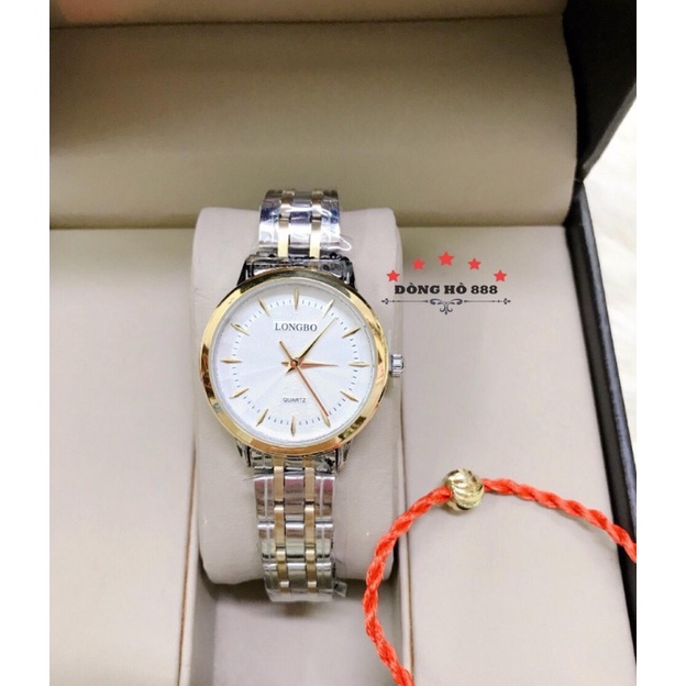Đồng Hồ Nữ Nam Chống nước, chống xước LONGBO 1198 + Tặng 1 vòng tỳ hưu 99k