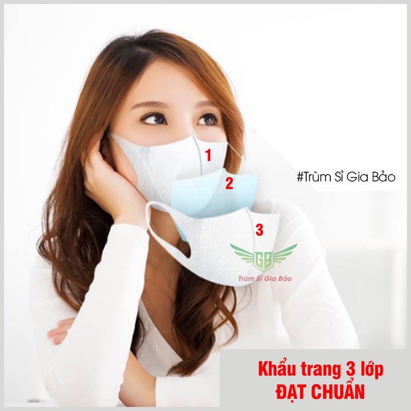 Khẩu trang 3d mask y tế kháng khuẩn công nghệ unicharm Nhật Bản ngăn ngừa khói bụi , chống lem son