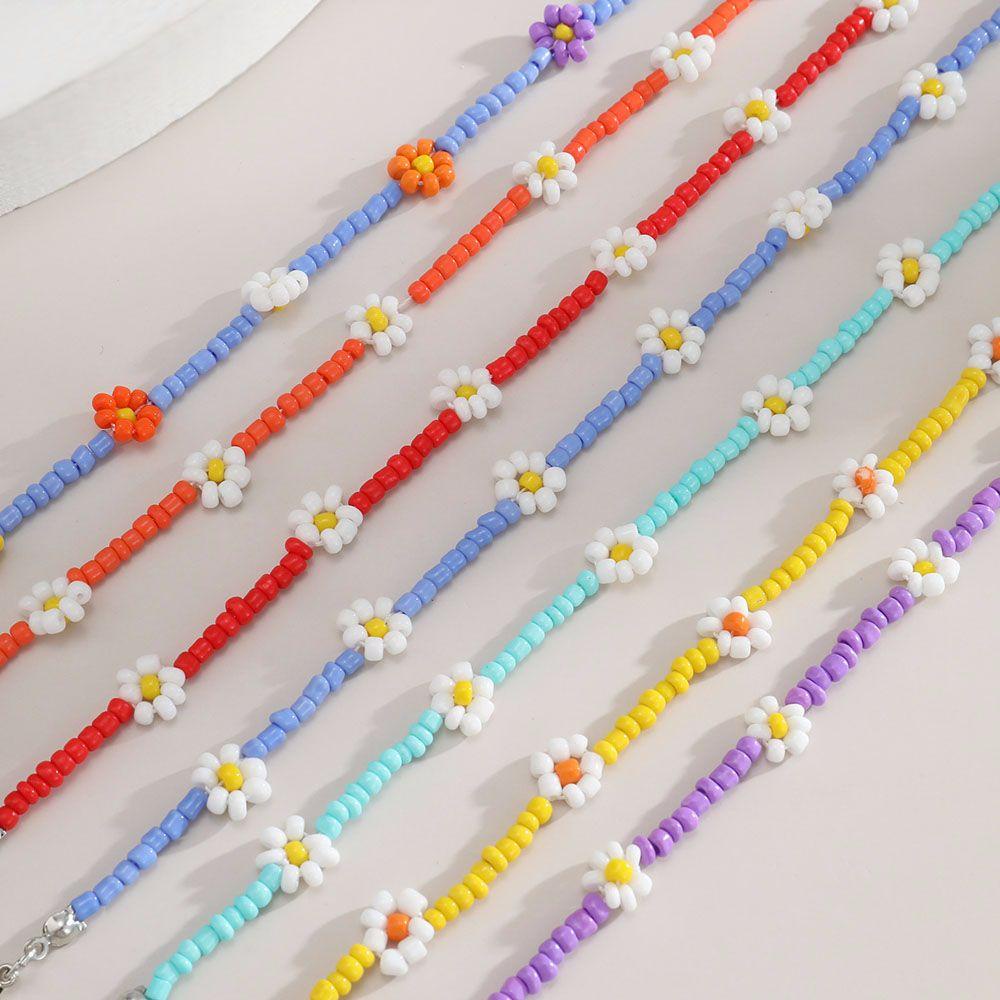 Lắc Chân VANES1 Đính Hạt Hình Hoa Phong Cách Vintage Hàn Quốc