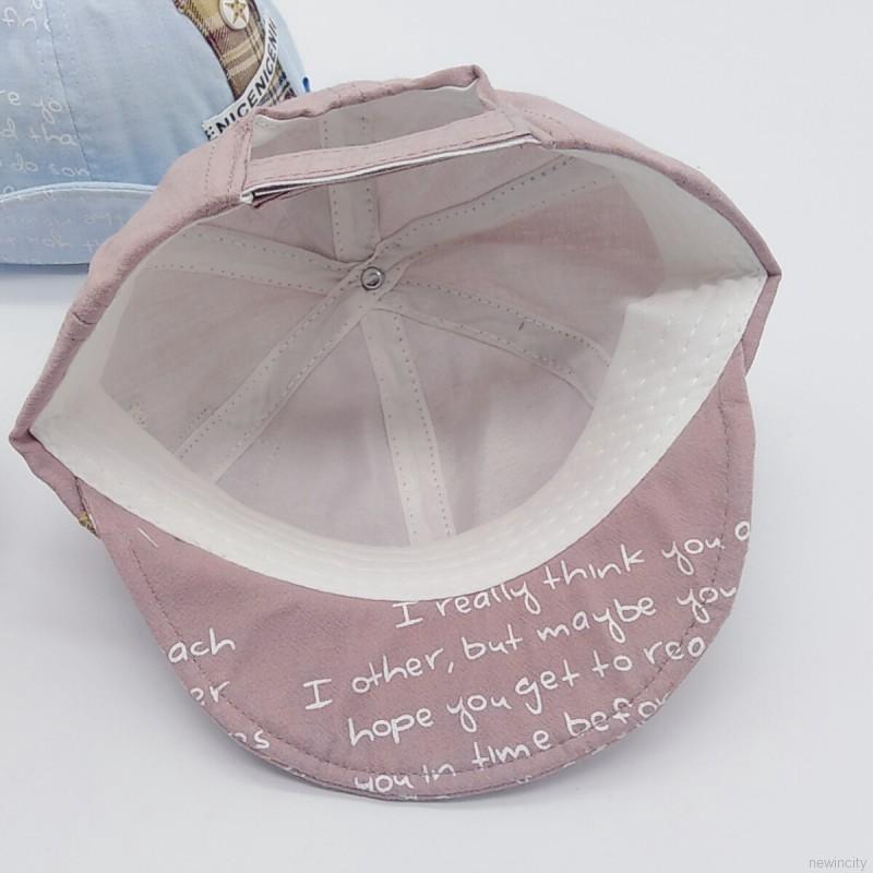 Mũ lưỡi trai in chữ phong cách Hàn Quốc dễ thương dành cho các bé