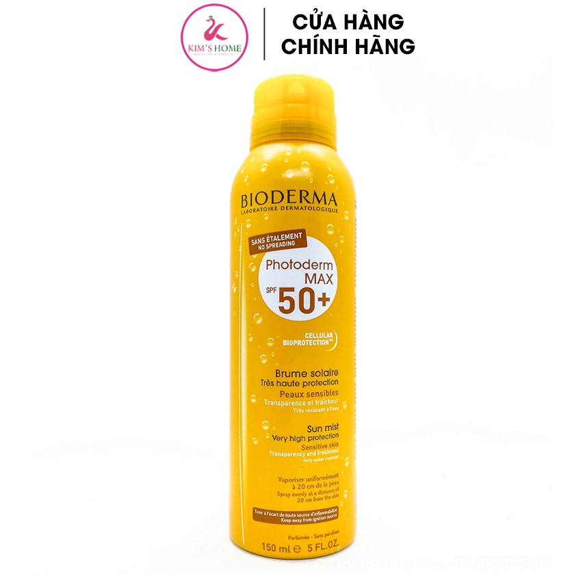 Xịt chống nắng Bioderma SPF 50+ 150ml - Pháp