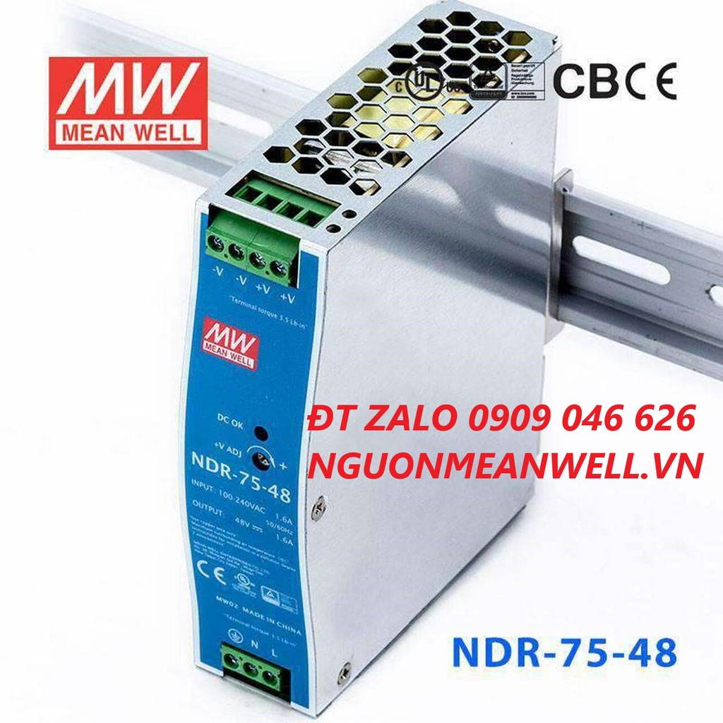 Bộ nguồn Meanwell NDR-75-48