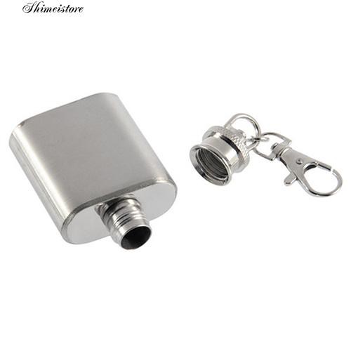 1 oz Mini Pocket Stainless Steel Wine Bottle Whiskey Liquor Hip Flask Screw Cap