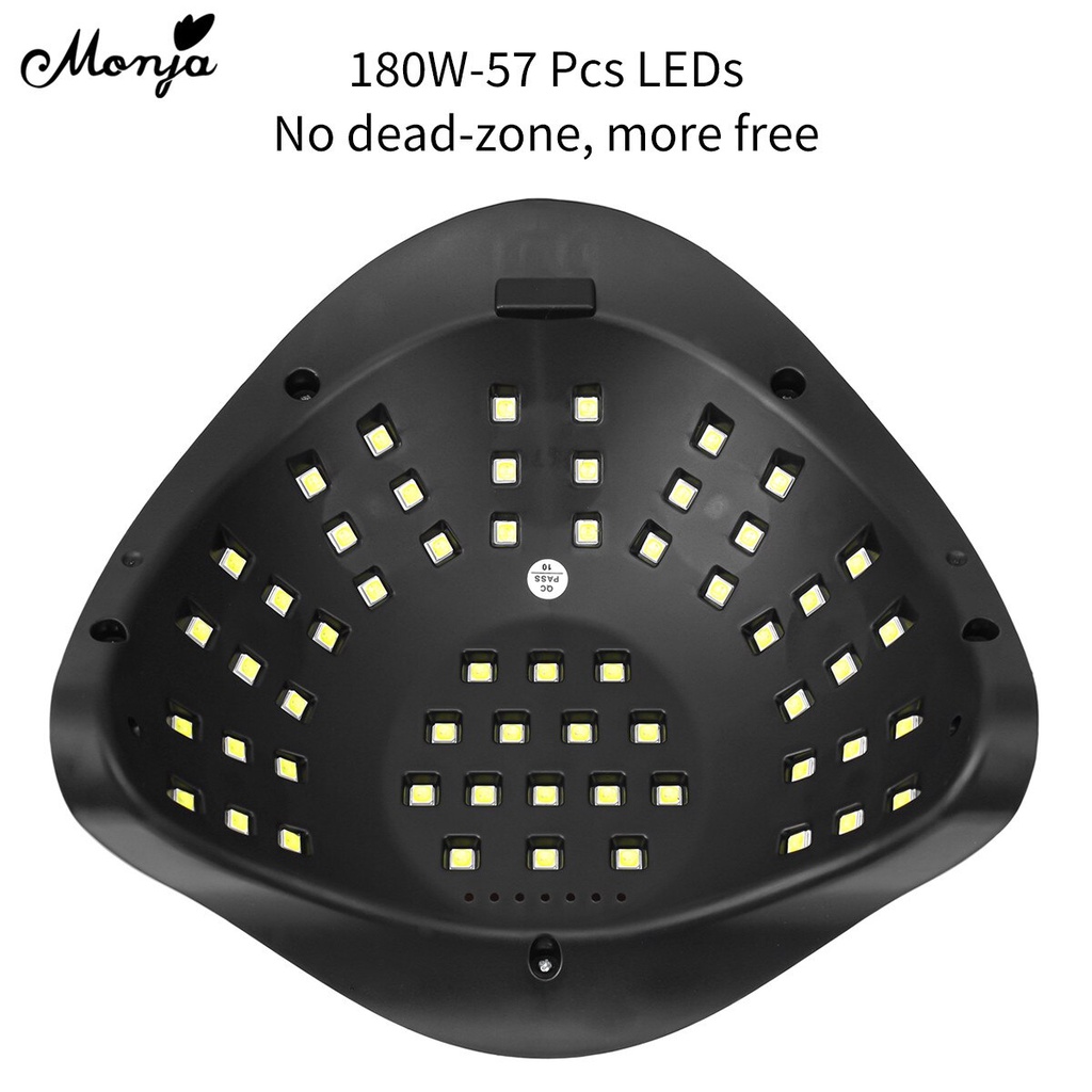 [Hàng mới về] Đèn LED UV thông minh 180w 57 bóng tiện dụng để làm khô móng tay nhanh chóng
