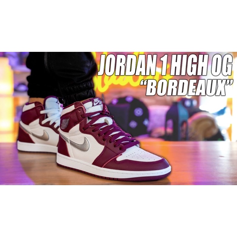 'Giày Cổ Cao' Nike Air Jordan 1 Retro High OG Bordeaux