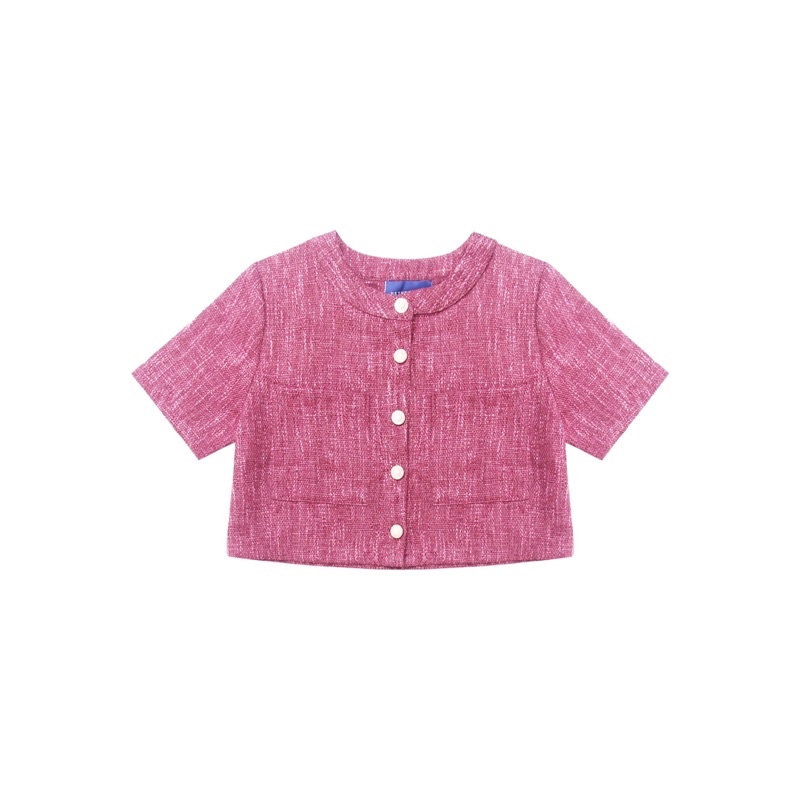 Usthebasic - Set Áo Váy Tweed Cropped