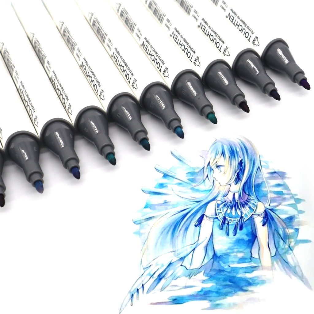 Bút Đánh Dấu SeamiArt 10 Màu Xám / 20 Màu Xanh Dương Tiện Dụng
