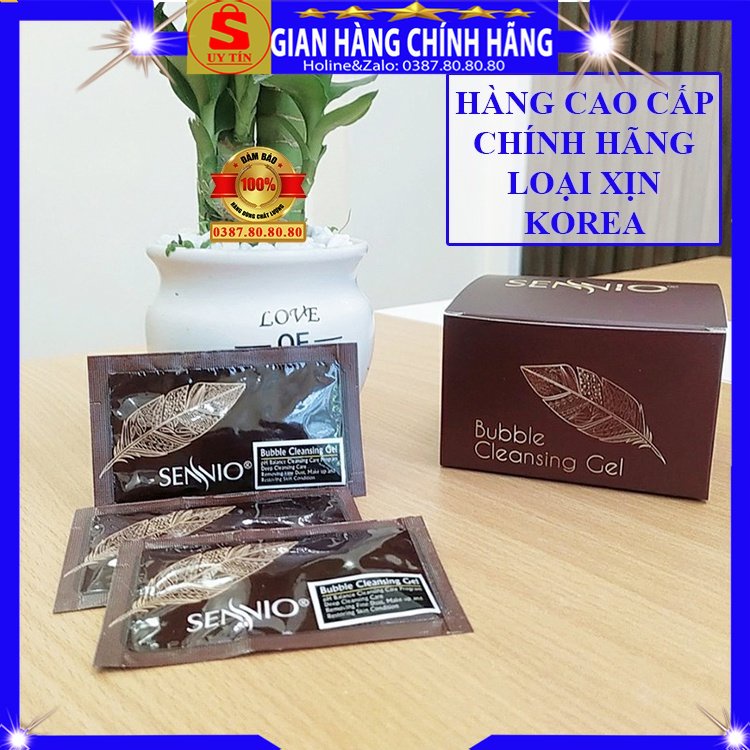 Mặt nạ sủi bọt thải độc tố dưỡng trắng da chính hãng Sennio hàn quốc kiêm rửa mặt giảm mụn dưỡng ẩm da mặt cho nam nữ