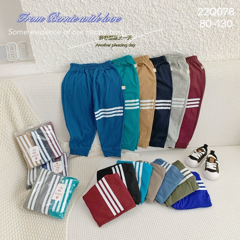 Set 3 quần jogger cotton bé trai