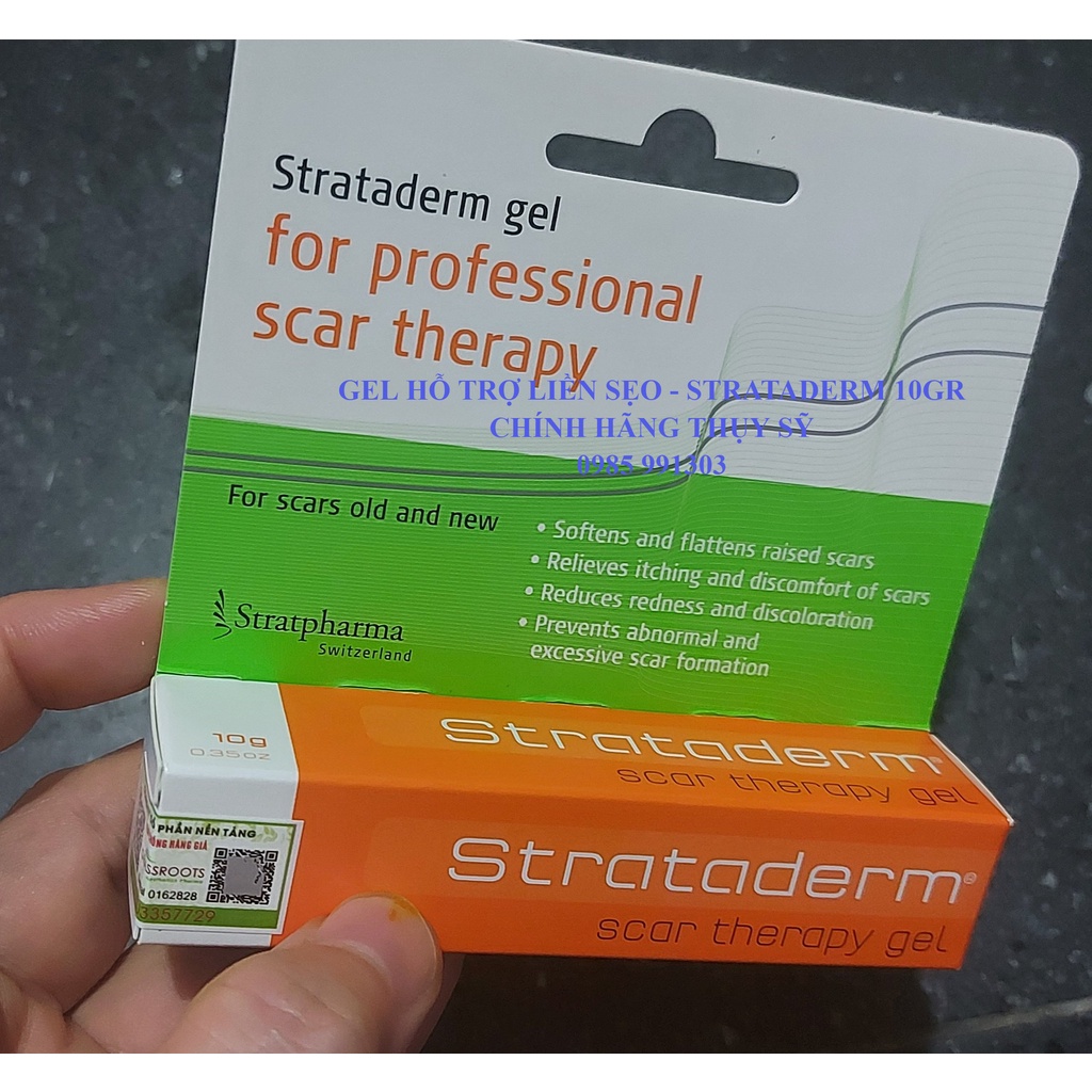 Gel Hỗ Trợ Làm Mờ Sẹo Strataderm 10 Gram - Thụy Sỹ