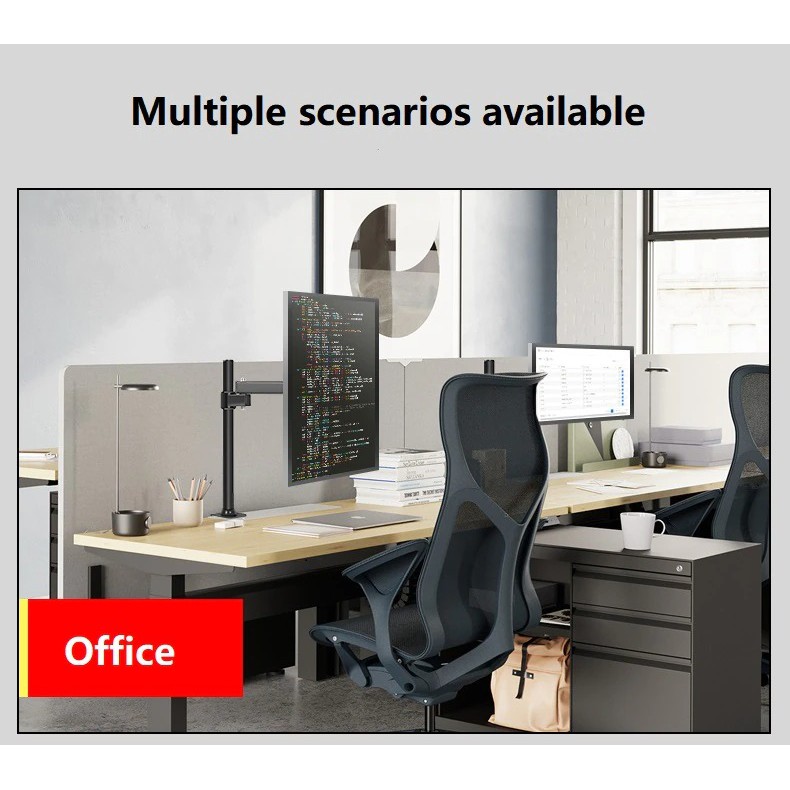 Giá đỡ kẹp bàn màn hình 17-27-30 inch TÂM LỖ 10X10CM Tay dài 38cm