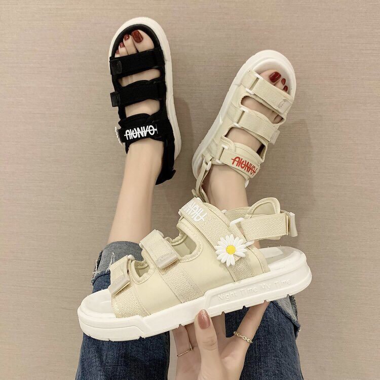 Sandal độn đế 7p quai dán quai hậu đế xuông hàng hot