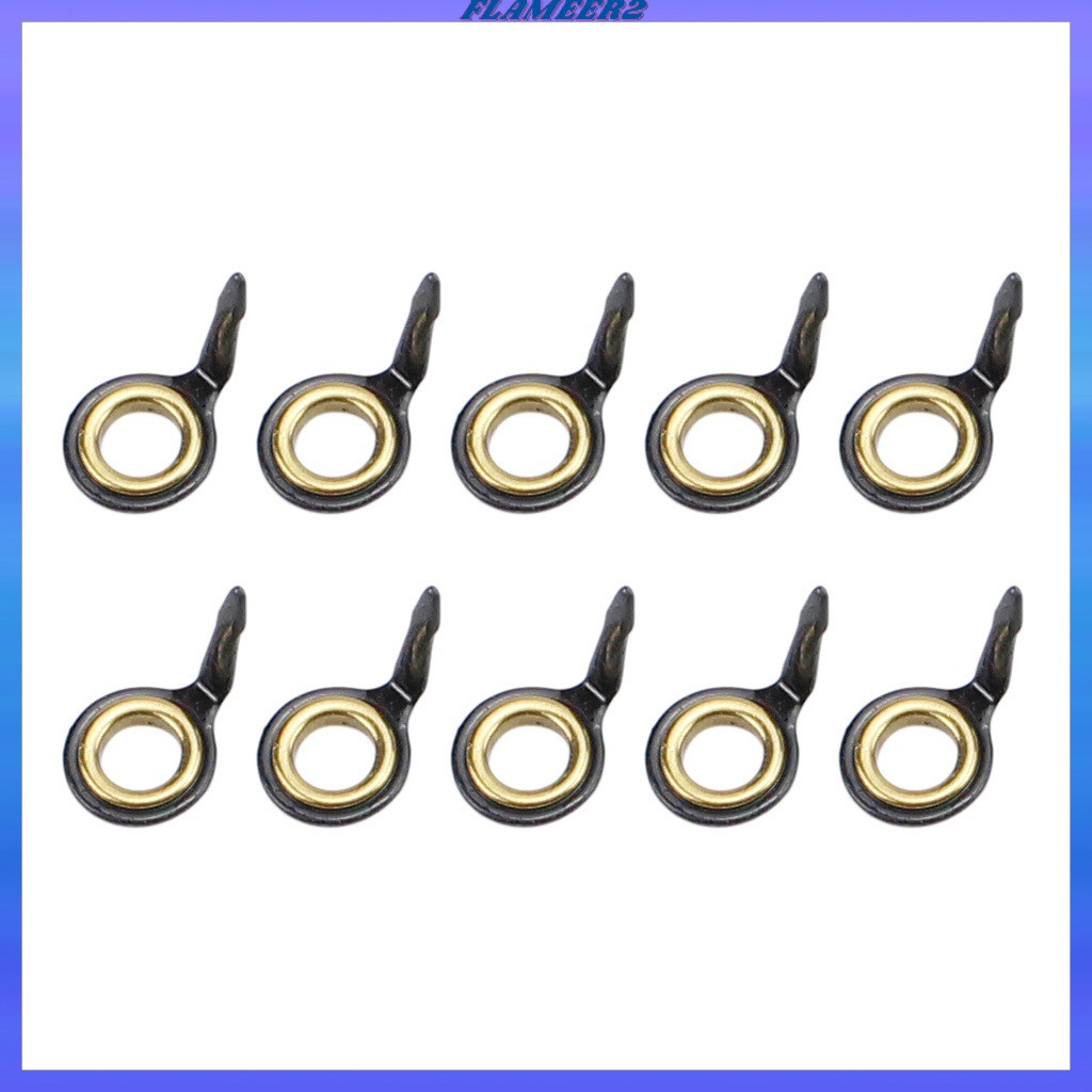 10x Stainless Steel Fishing Rod Guides Fishing Rod Tip Repair Kit