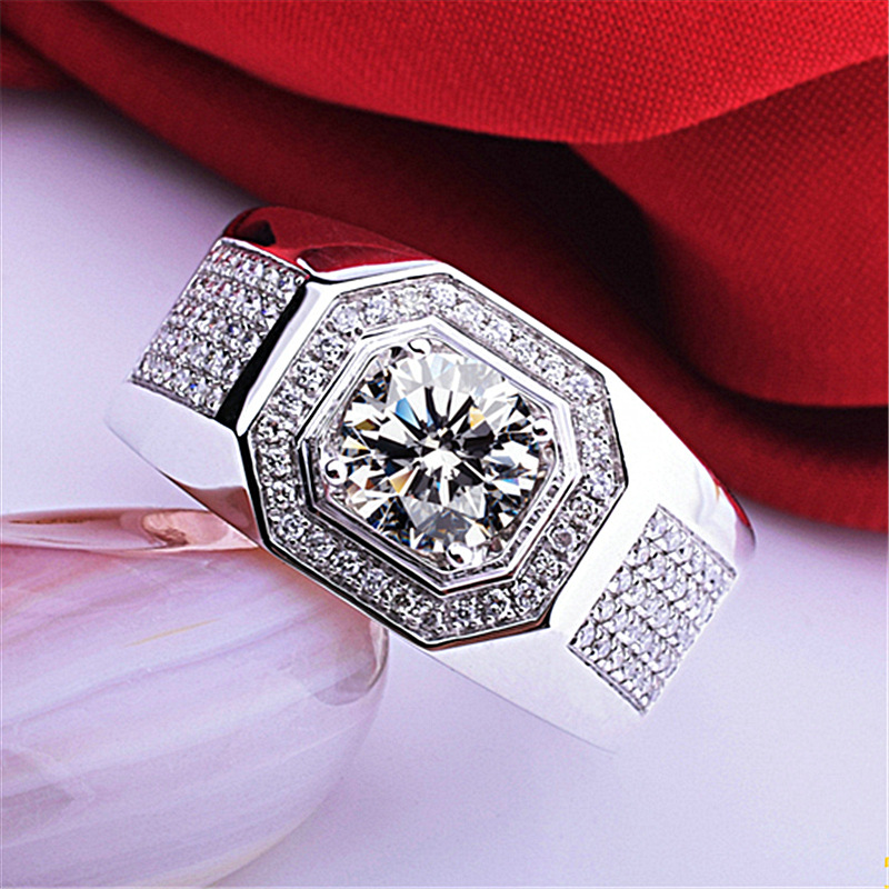 Nhẫn Đeo Tay Kim Loại Bạc 925 Thời Trang Hàn Quốc Cho Nam