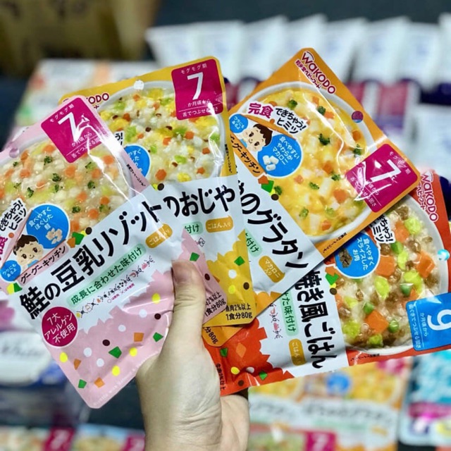 Cháo gói Wakodo 7m