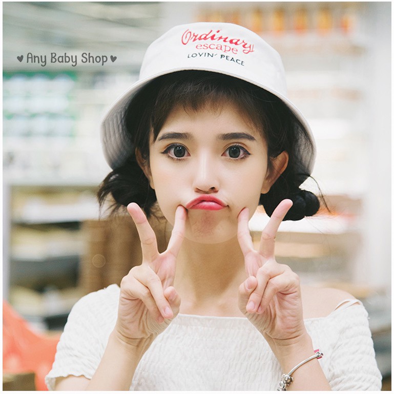 Mũ nón Bucket in chữ thời trang cho nam và nữ 2 màu cá tính ❣❣