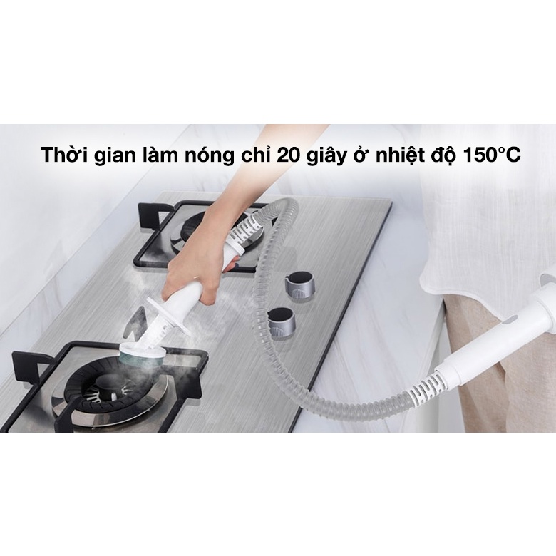 Máy Vệ Sinh Lau Nhà Cửa Hơi Nước Nóng Cầm Tay Deerma ZQ610/ ZQ600, Chế Độ Kháng Khuẩn Cao Cấp