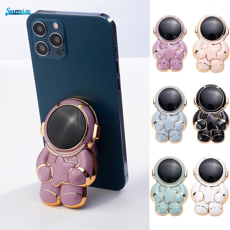 Giá Đỡ Điện Thoại / Máy Tính Bảng 6D Hình Phi Hành Gia Hoạt Hình Có Thể Gập Lại