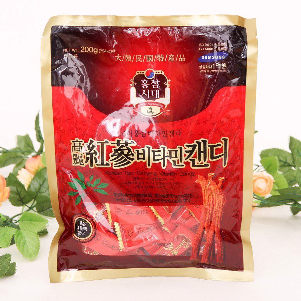 Kẹo hồng sâm vitamin Hàn Quốc 200g | Thế Giới Skin Care
