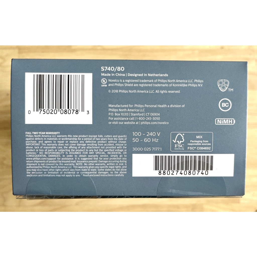 Máy cạo râu, máy tỉa lông mũi đa năng PHILIPS Norelco 3 in 1 Click & Style S740/80 - Nhập khẩu