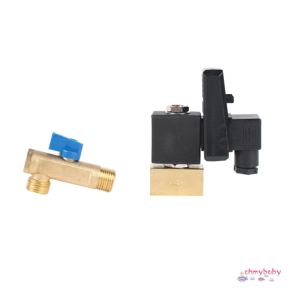 Máy nén khí hẹn giờ điện tử Bình chứa khí Van xả 2 chiều tự động 1/2 &quot; [8/3]