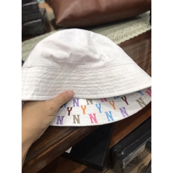 Mũ Bucket phối màu logo thêu đẹp (mang được 2 mặt)