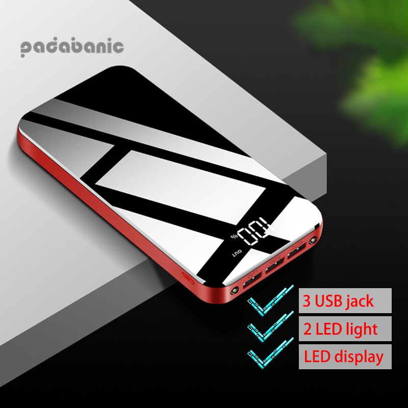 SẠC DỰ PHÒNG K39 PADABANIC 3 CỔNG USB 20000 mAh TIỆN DỤNG CHẤT LƯỢNG CAO