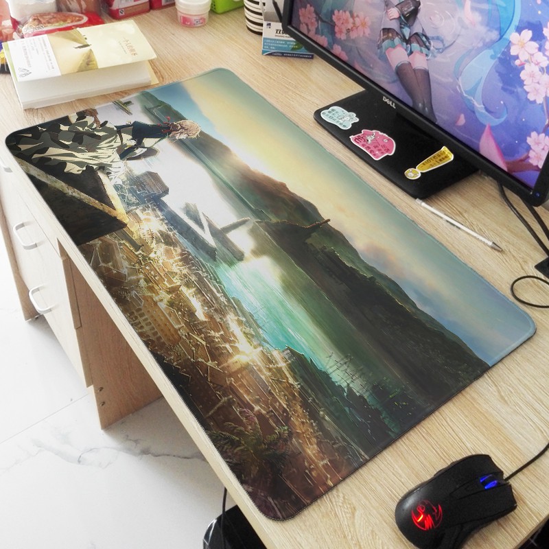 Tấm Lót Chuột Và Bàn Phím Máy Tính Cỡ Lớn In Hình anime merchandise