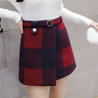 Chân váy dạ kẻ xinh xắn