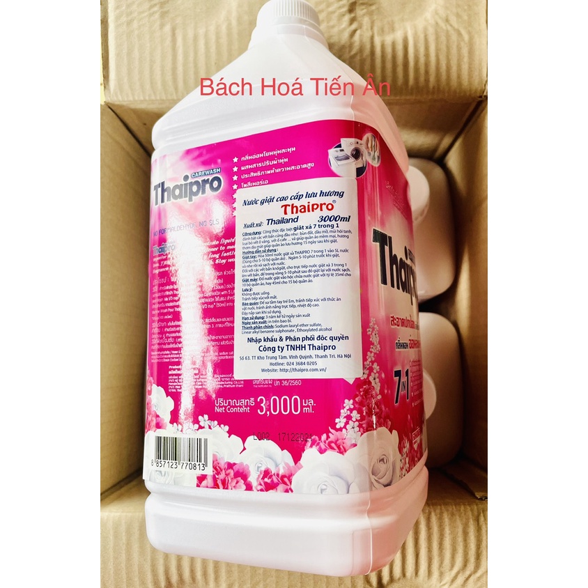 Nước giặt xả 7 trong 1 Thaipro 3000ml