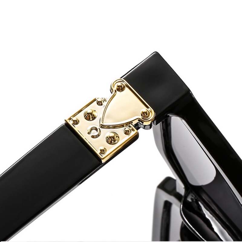 Kính Mát Gọng Vuông Cỡ Lớn Chống Tia Uv Thời Trang Cho Nữ