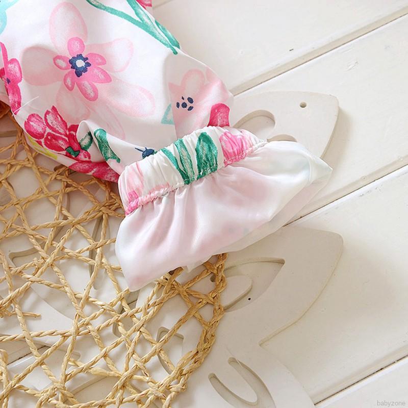 Áo khoác khóa kéo họa tiết hoa dễ thương cho bé gái