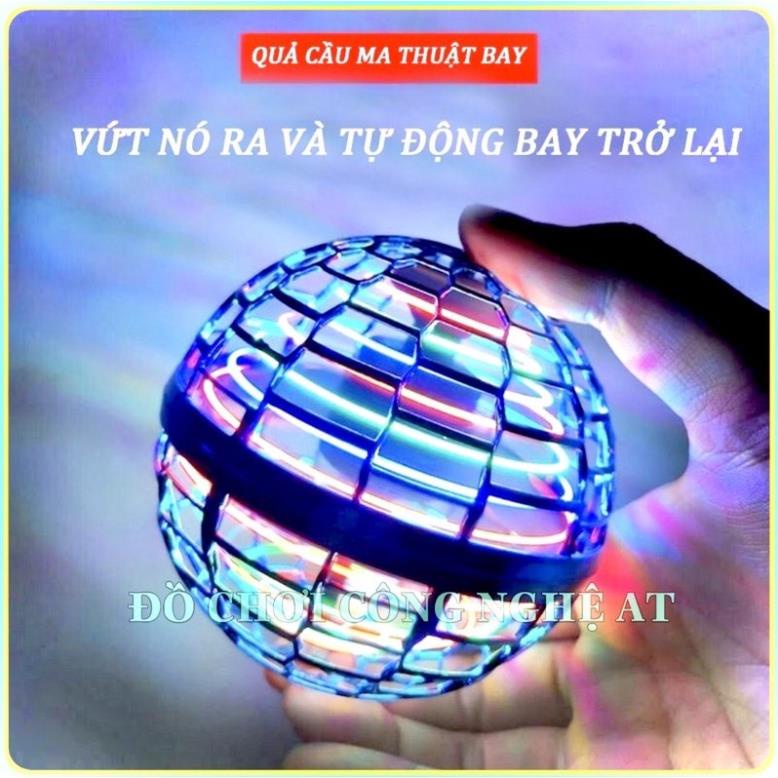 Quả Cầu Ma Thuật Phát Sáng Bay Có Đèn Nhấp Nháy Nhiều Màu Sắc-có điều khiển kèm theo tiện ích
