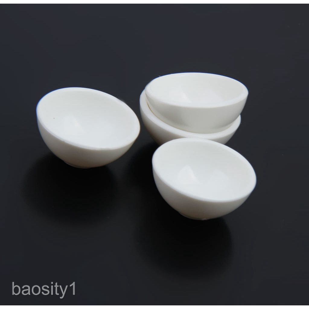 Set 4 bộ chén ăn cơm đồ chơi miniature tỉ lệ 1:12