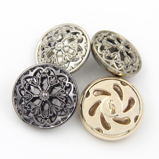 Cúc kim loại khoét rỗng phong cách vintage, phù hợp áo blazer, áo vest nam và nữ, áo khoác măng tô, áo dạ