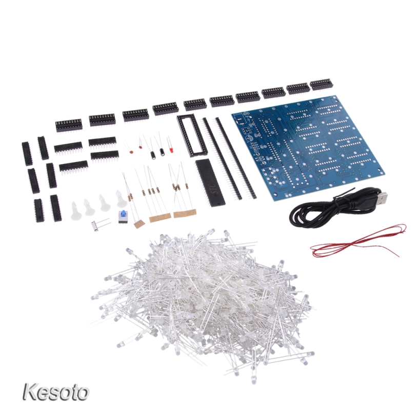 [KESOTO] DIY 3D8 LED mini Cube 8*8*8 CUBE 8 Kits/Junior Gift support for Arduino