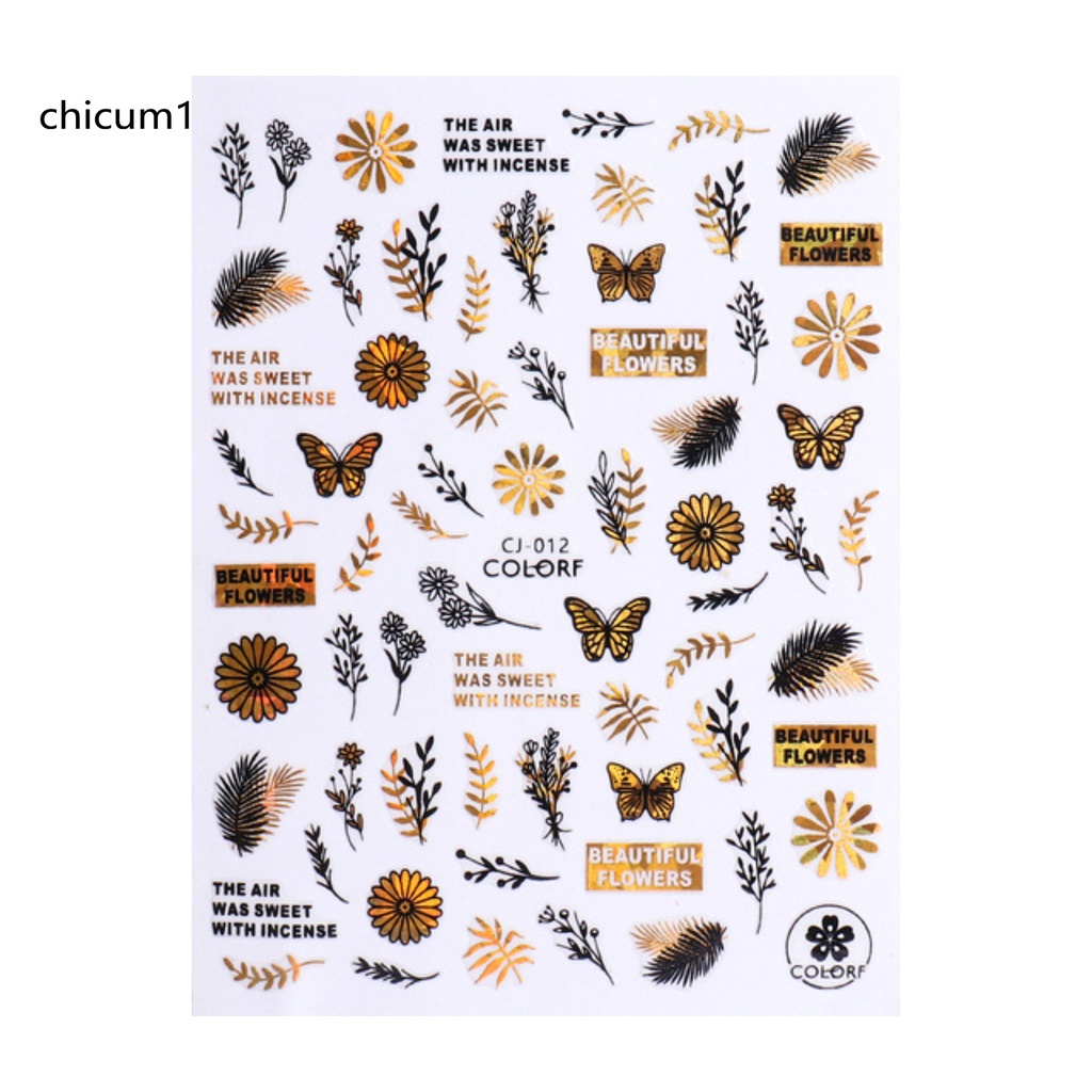 [Hàng mới về] Miếng dán trang trí móng tay siêu mỏng tùy chọn họa tiết DIY