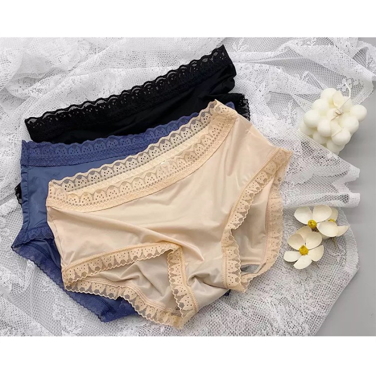 Quần Lót Nữ Siêu Mỏng Thoáng Khí In Hình Mèo Dễ Thương