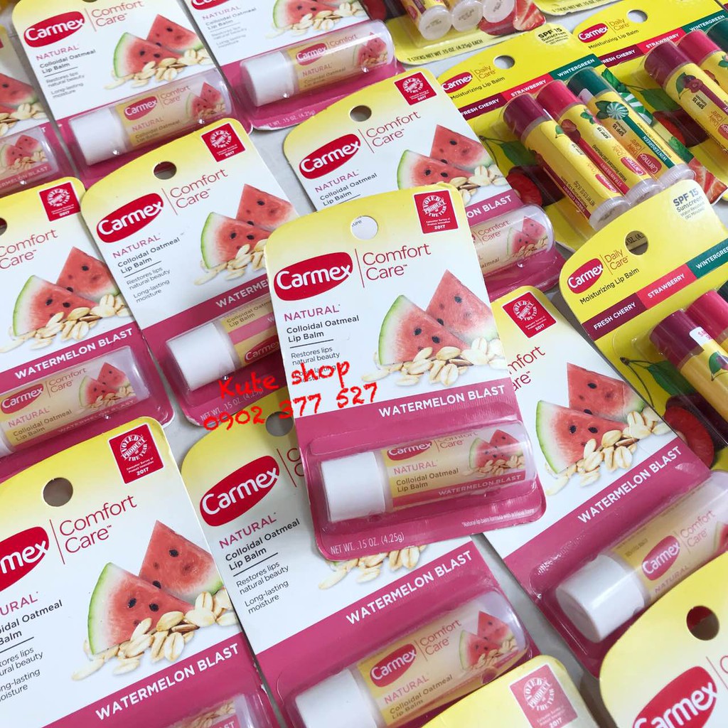 Son dưỡng môi có chống nắng Carmex Lip balm SPF 15 các loại