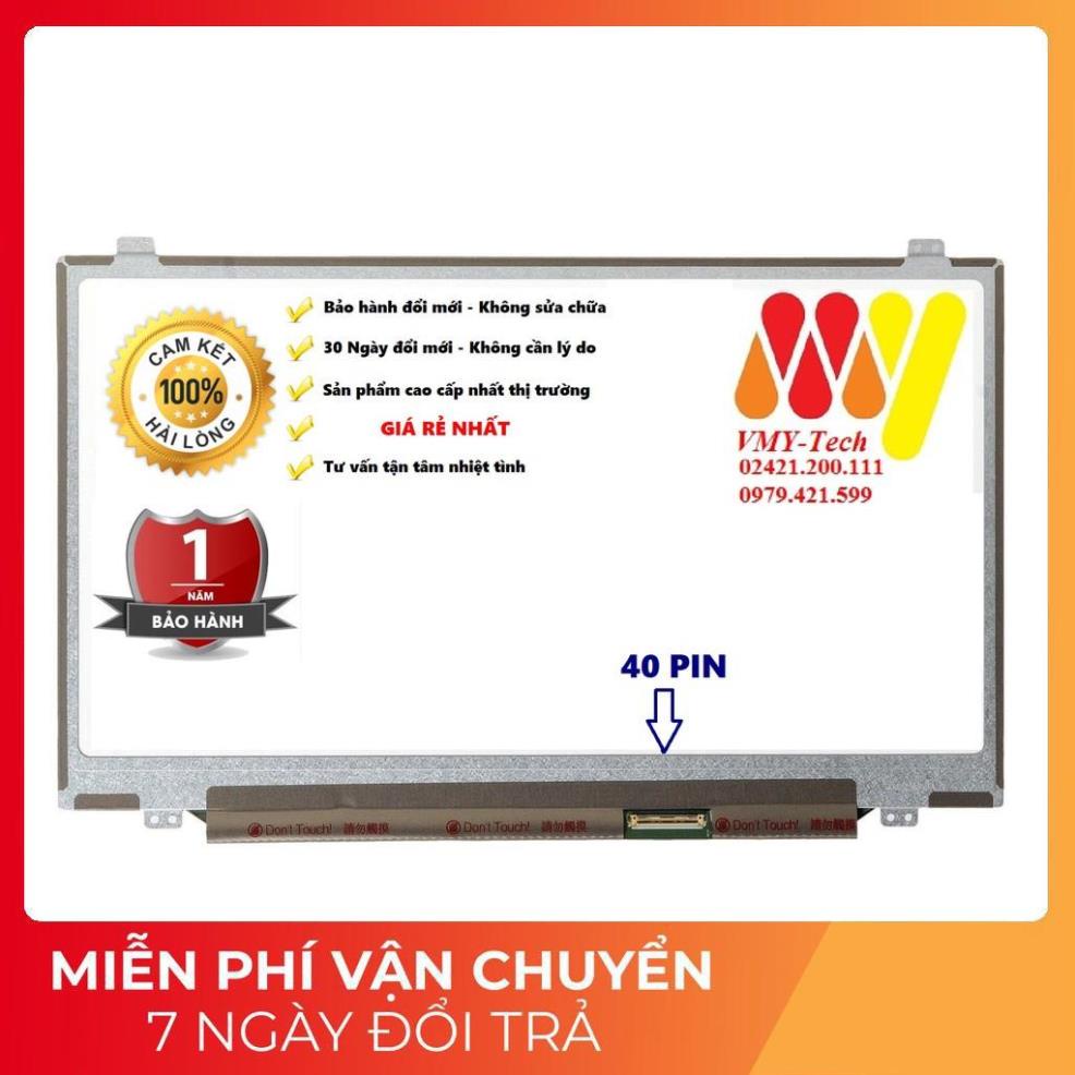 Màn Hình Laptop 14'' LED Mỏng - Slim 40 Pin ThayThế Cho Dell HP Lenovo Toshiba LG Asus