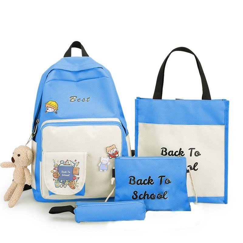Balo 4 Món Ulzzang học sinh sinh viên laptop cấp 1 2 3 - Back to school