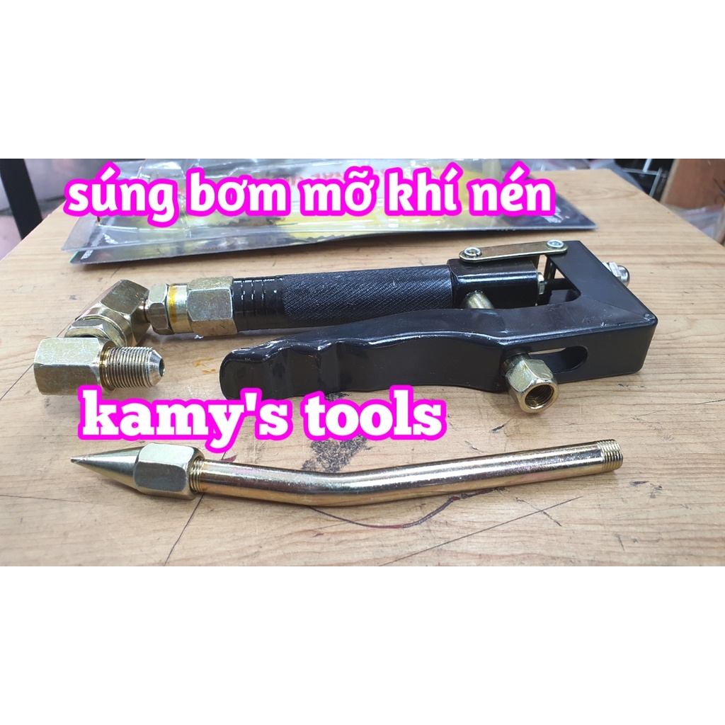 Tay bơm mỡ, dụng cụ bơm mỡ bò bằng khí nén