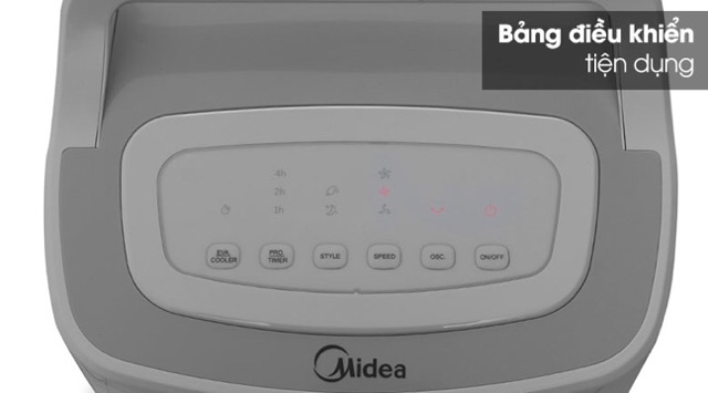 Quạt điều hòa Midea AC120-16AR - trưng bày Quạt có công suất 60 W, làm mát, tạo độ ẩm tối ưu.